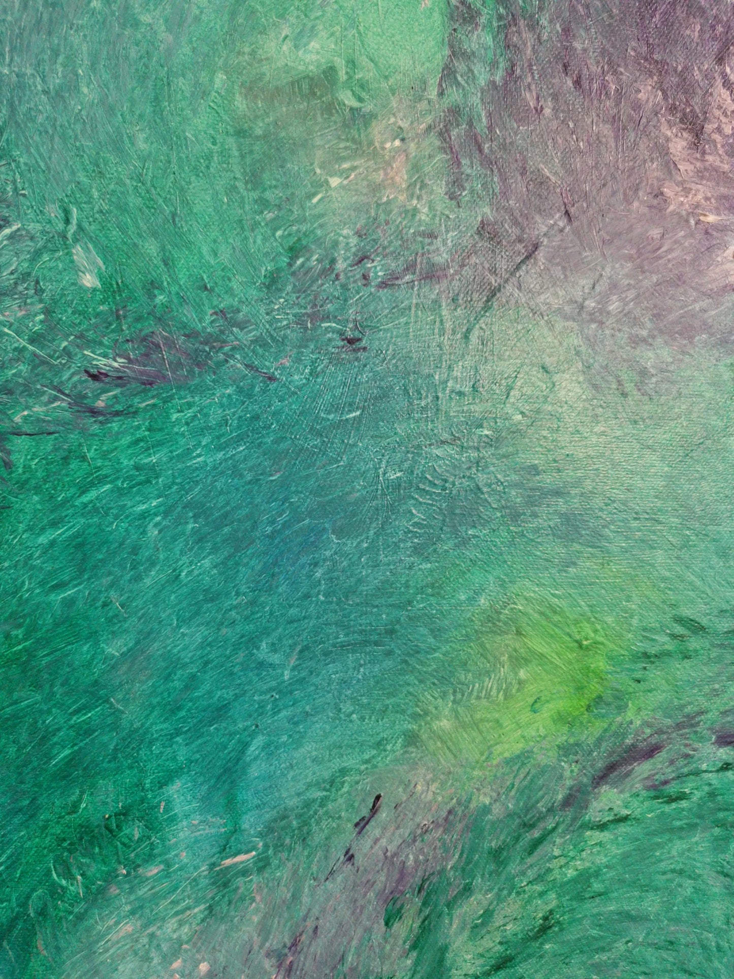 Mythical Forest: Purple Banks Beneath The Waters - Sonia Enache Art