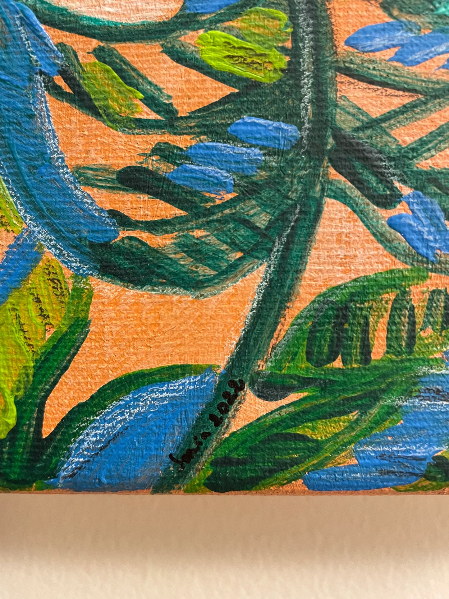 Blue Monstera - Sonia Enache Art