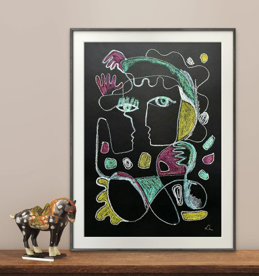 Portrait of Two Lovers - Sonia Enache Art