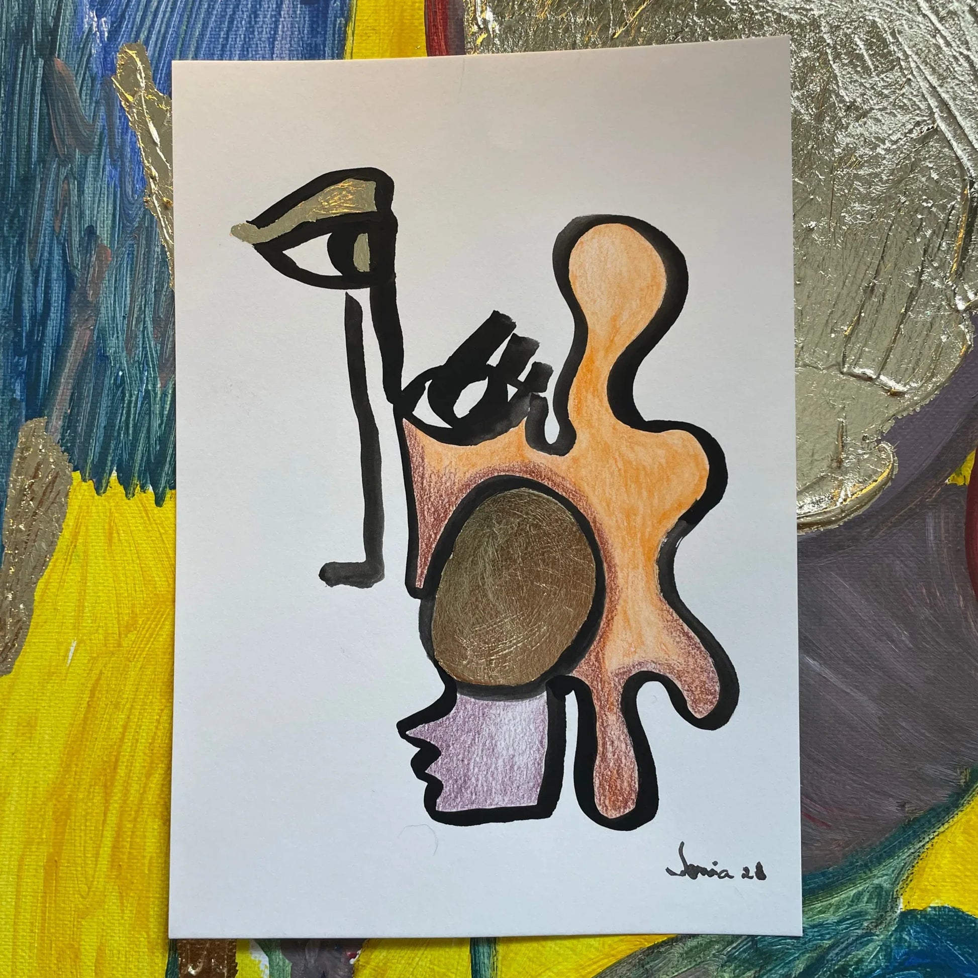 Luminous Faces #1 - Sonia Enache Art
