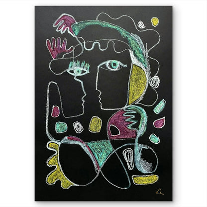 Portrait of Two Lovers - Sonia Enache Art
