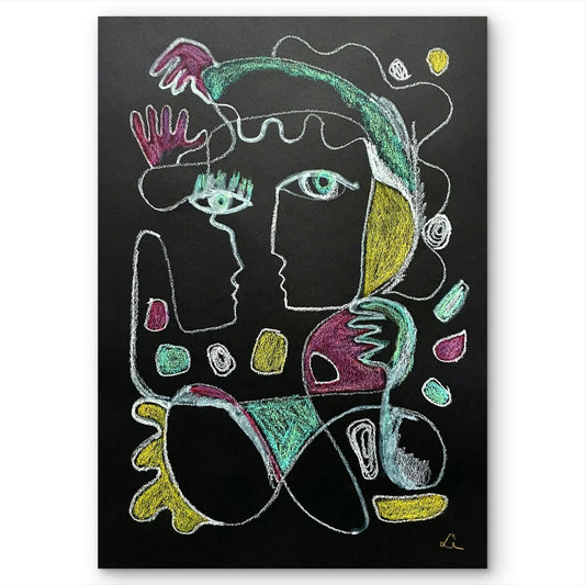 Portrait of Two Lovers - Sonia Enache Art