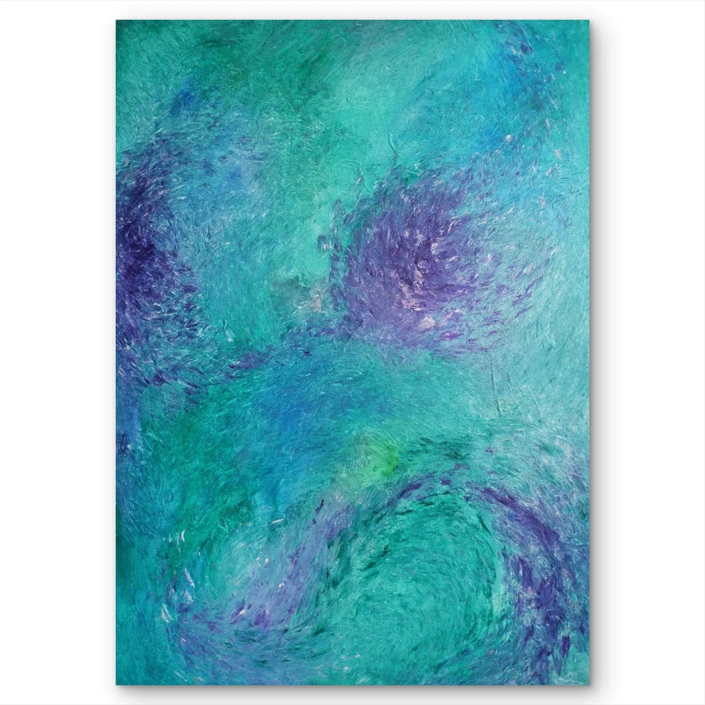 Mythical Forest: Purple Banks Beneath The Waters - Sonia Enache Art