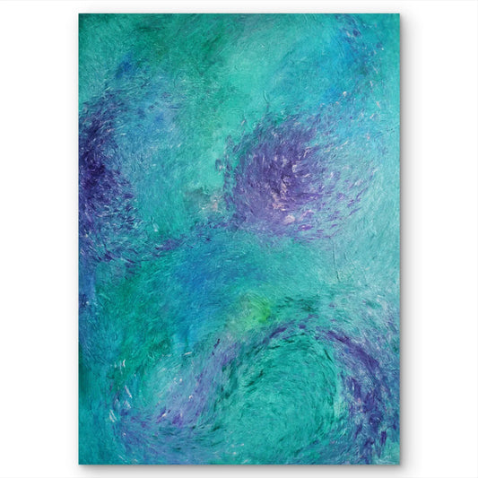 Mythical Forest: Purple Banks Beneath The Waters - Sonia Enache Art